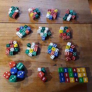 🎲♟ (110) Multi-Colored Game Dice | Great for Families or Gamers! ⏳🎲